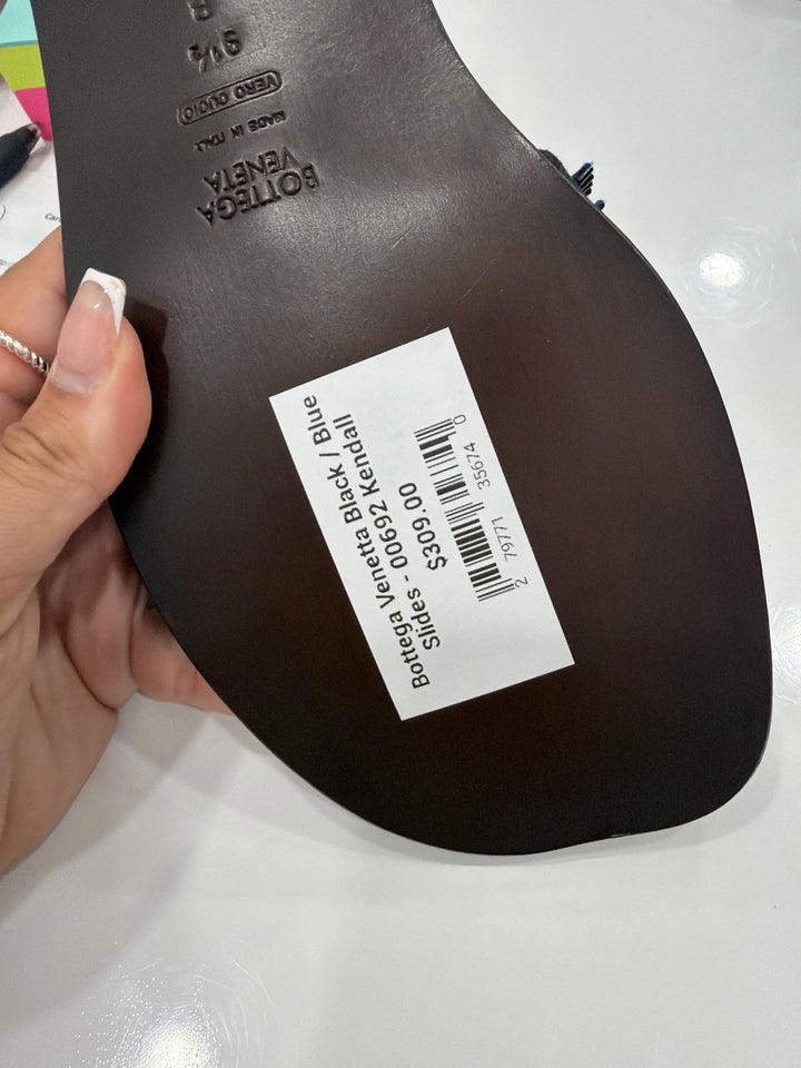 BOTTEGA VENETA BEADED APPLIQUÉ SLIDE MULES