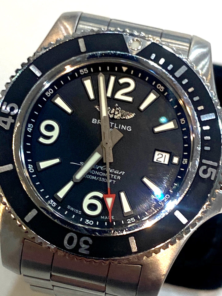 BREITLING SUPEROCEAN AUTOMATIC STAINLESS STEEL 42MM WATCH A17367