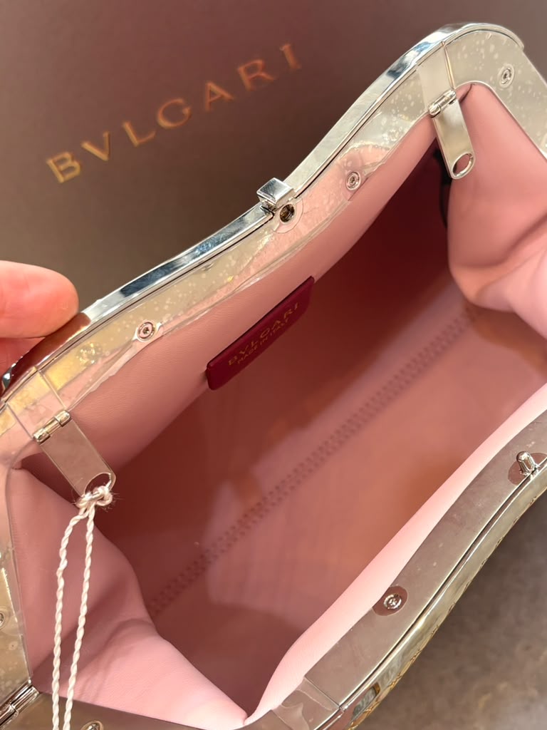 BVLGARI SERPENTINE FOREVER CALFSKIN LEATHER CLUTCH BAG