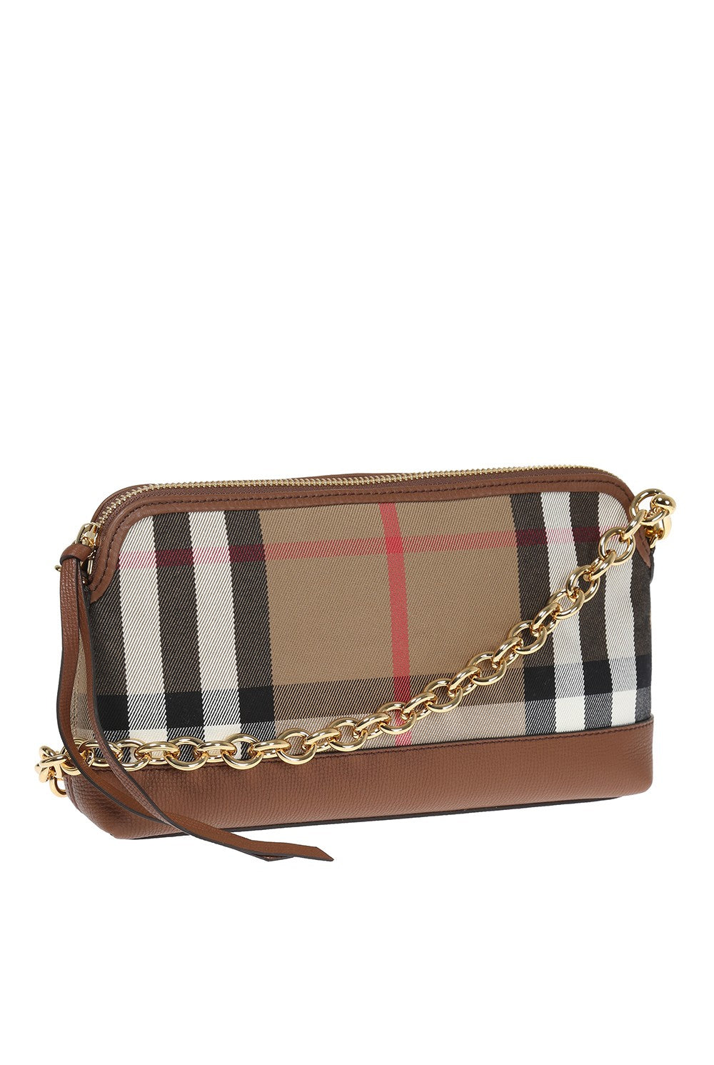 BURBERRY ABINGDON DERBY HOUSE CHECK LEATHER CROSSBODY