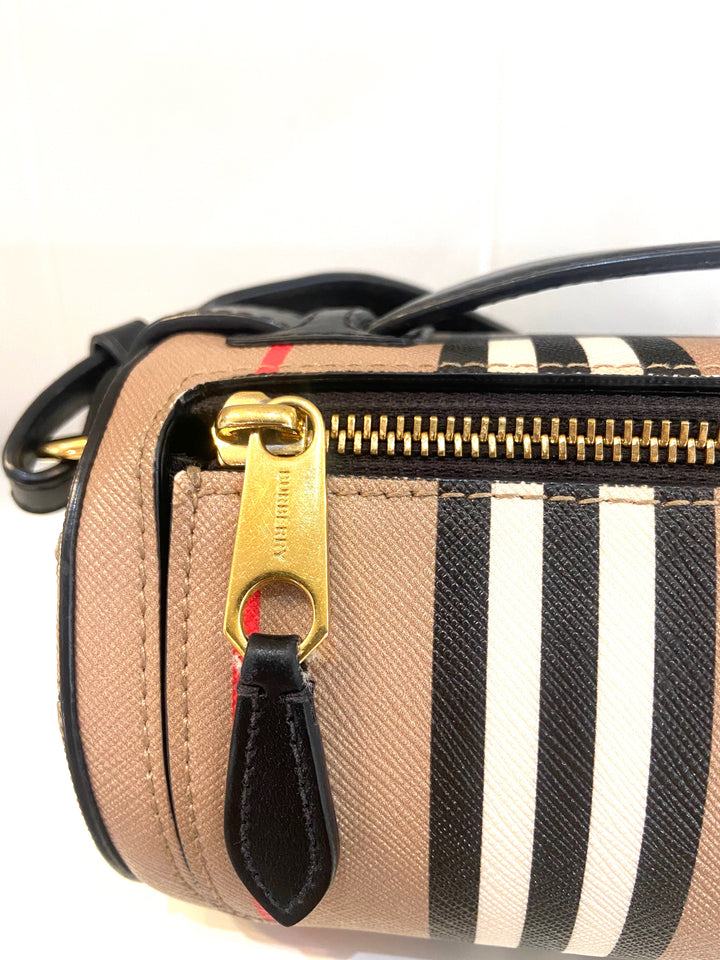 BURBERRY VINTAGE CHECK BARREL BAG
