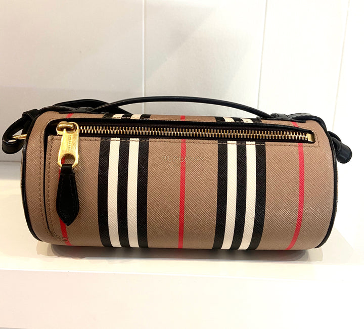 BURBERRY VINTAGE CHECK BARREL BAG