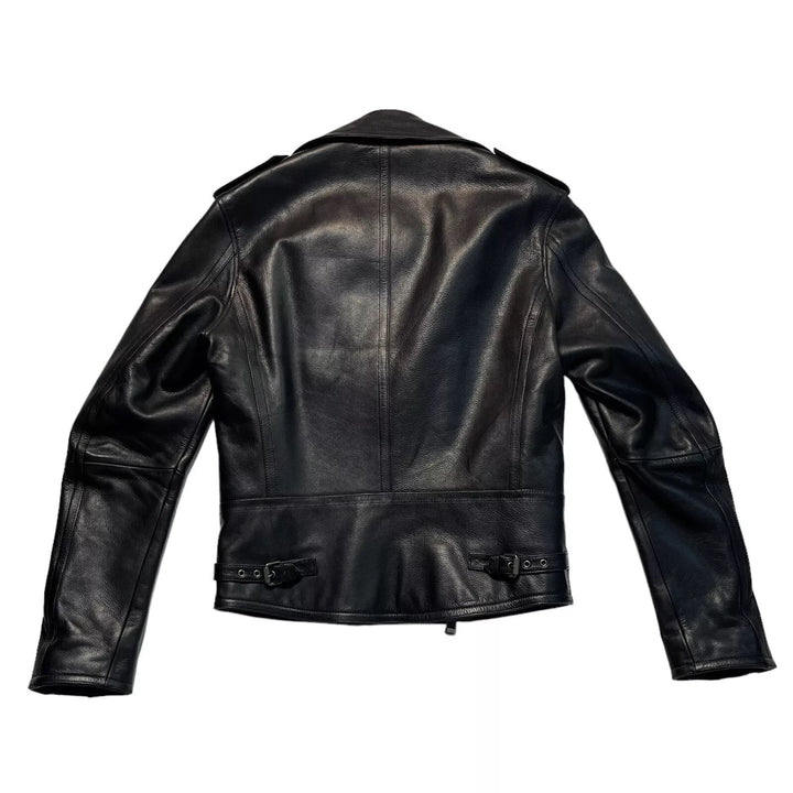 BURBERRY BRIT LEATHER BIKER RIDING MOTO JACKET