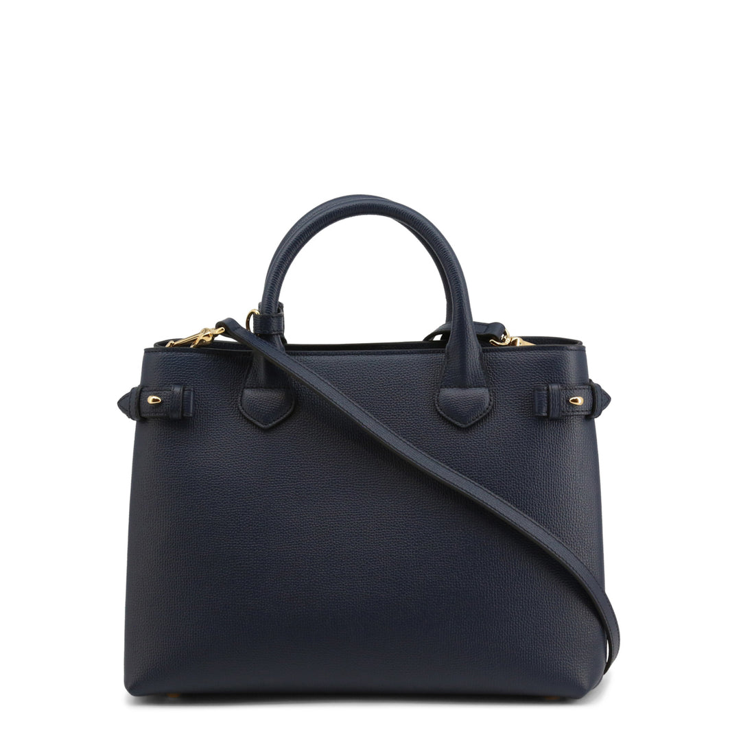 BURBERRY BANNER LEATHER &amp; HOUSE CHECK TOTE BAG