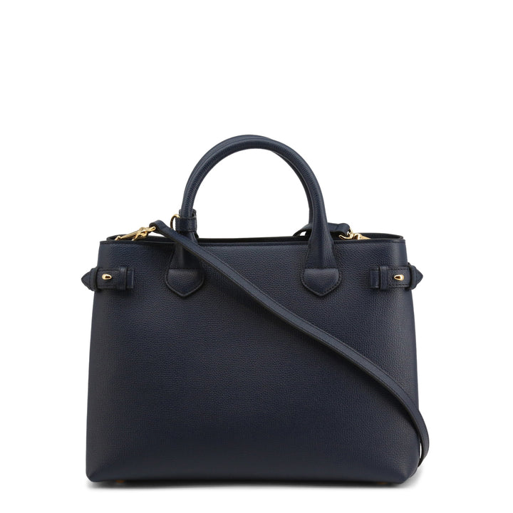 BURBERRY BANNER LEATHER &amp; HOUSE CHECK TOTE BAG