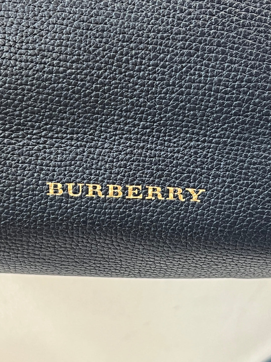 BURBERRY BANNER LEATHER &amp; HOUSE CHECK TOTE BAG