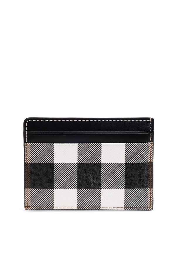 BURBERRY BLACK CHECK CARD HOLDER