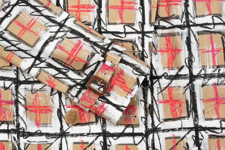 BURBERRY BRISTON SCRIBBLE TRENCH COAT