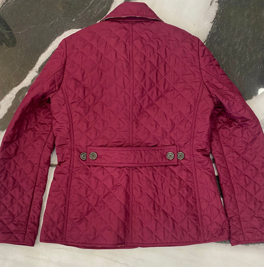 BURBERRY BRIT QUILTED JACKET IN MAGENTA NOVA CHECK – Caroline's BURBERRY BRIT QUILTED JACKET IN MAGENTA NOVA CHECK – Caroline's