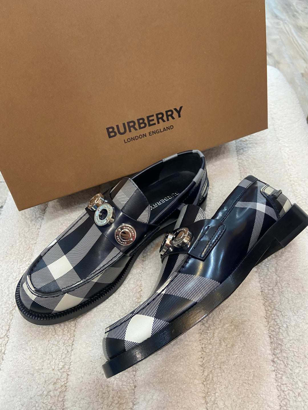 BURBERRY BROADBROOK CHECK LADIES LOAFERS