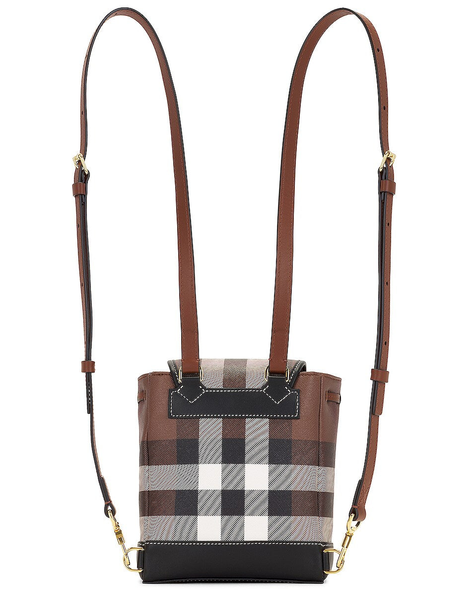 burberry backpack mini BURBERRY BROWN CHECK MICRO BACKPACK – Caroline's Fashion Luxuries