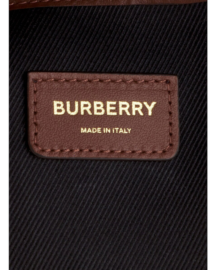 BURBERRY BROWN CHECK MICRO BACKPACK