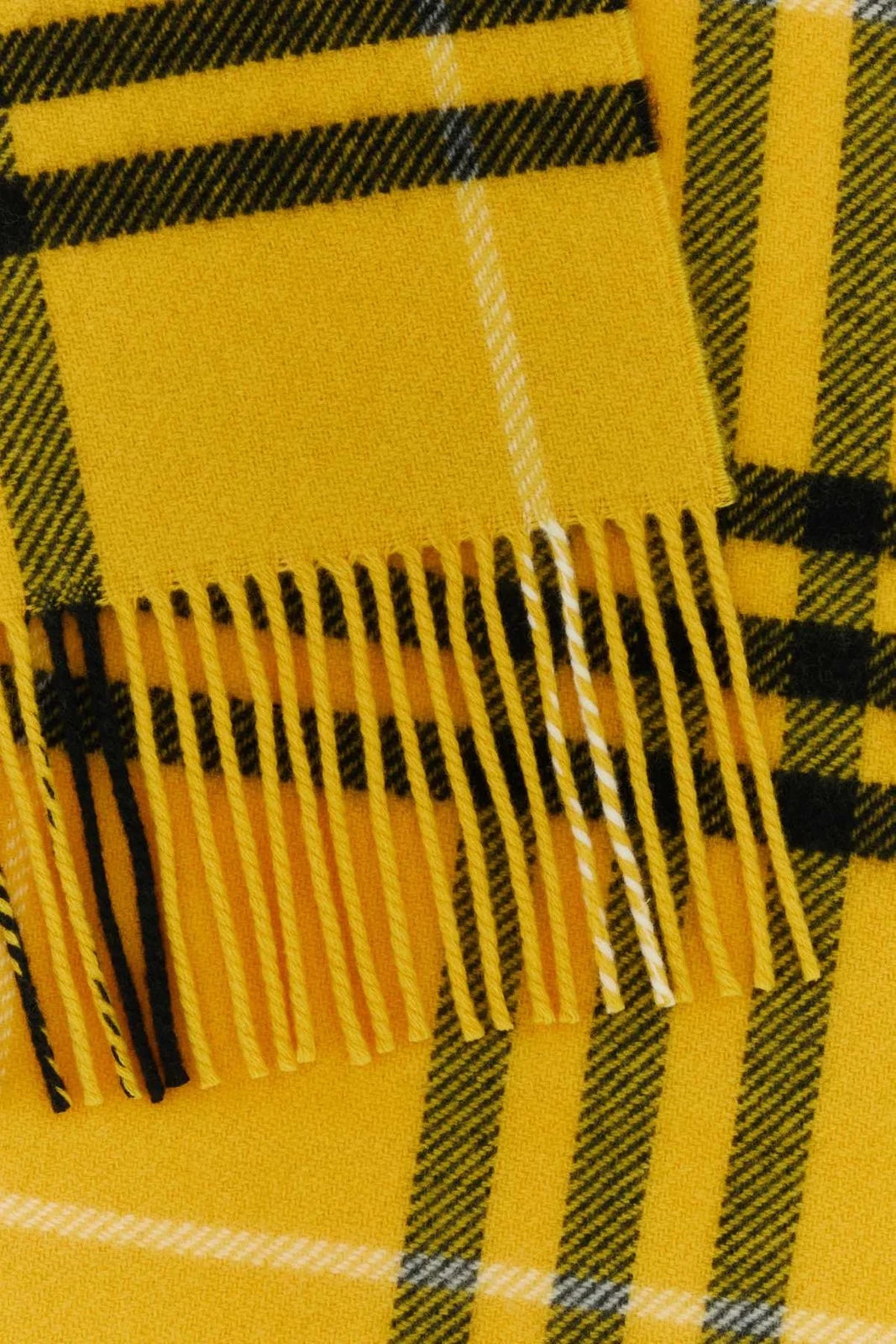 BURBERRY CHECK WOOL &amp; CASHMERE SCARF