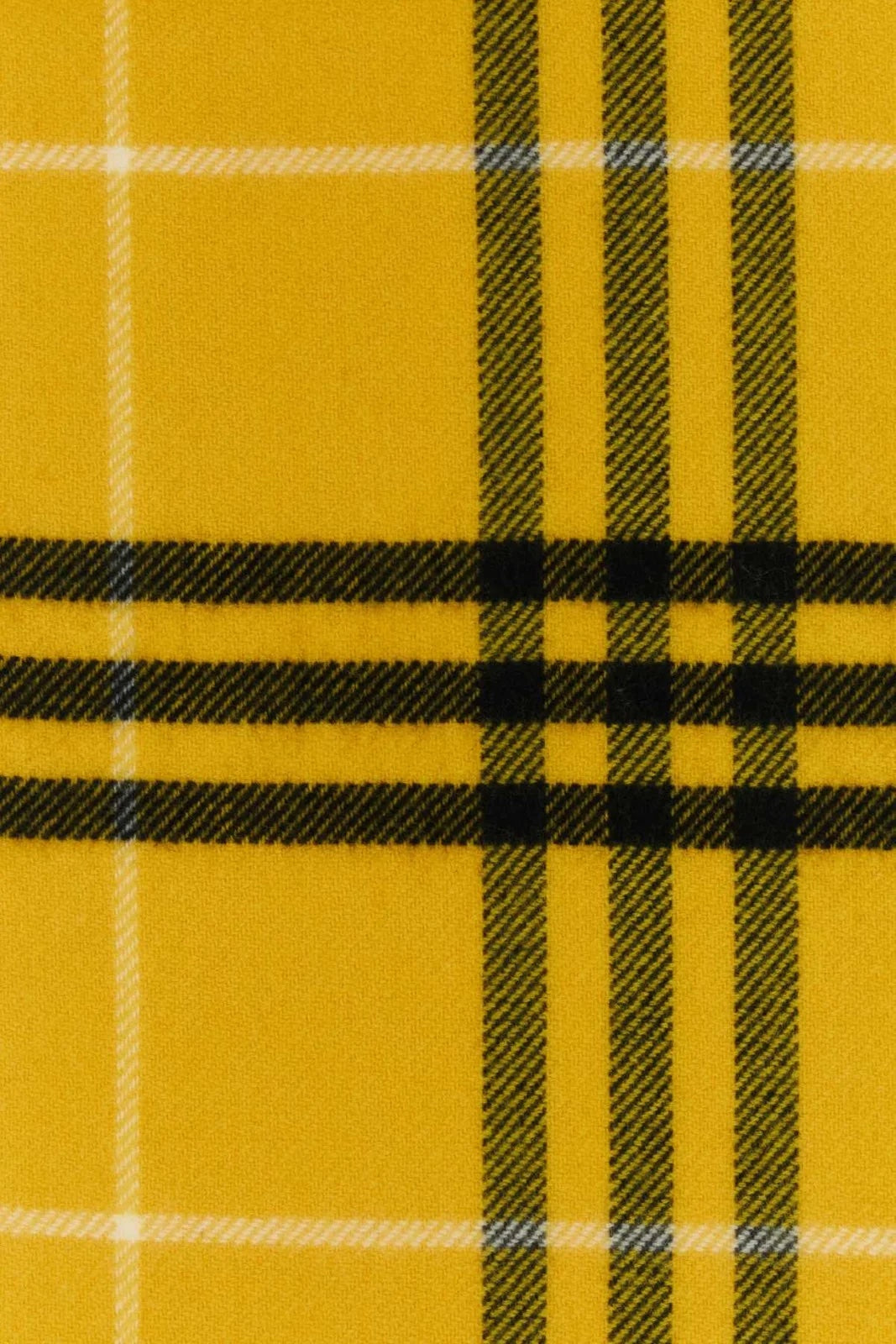 BURBERRY CHECK WOOL &amp; CASHMERE SCARF