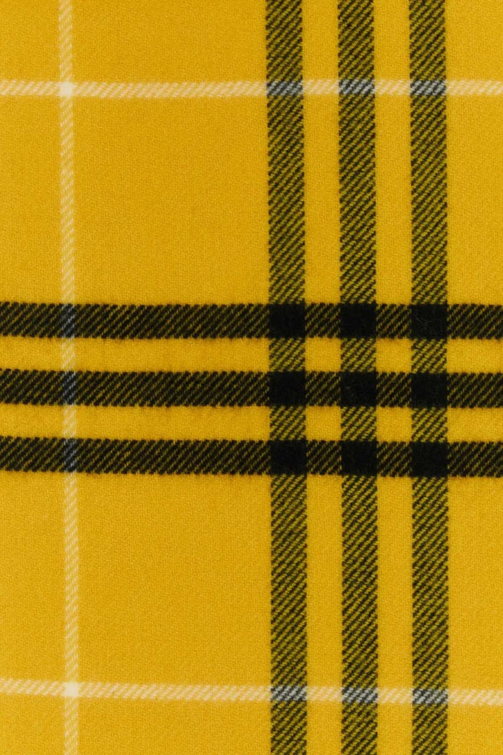 BURBERRY CHECK WOOL &amp; CASHMERE SCARF