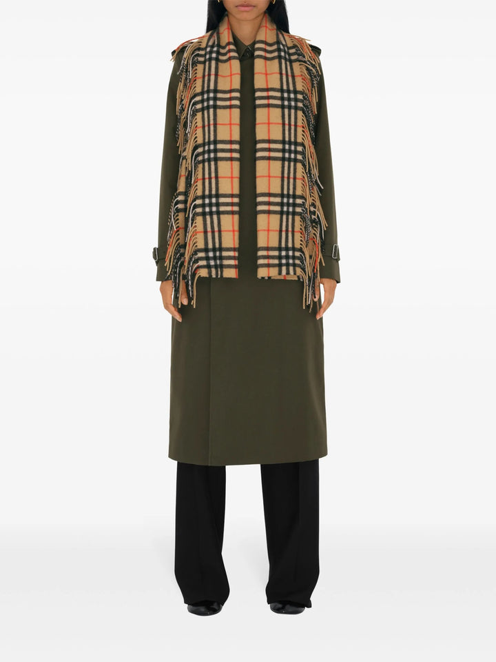 BURBERRY CHECK CASHMERE HAPPY SCARF