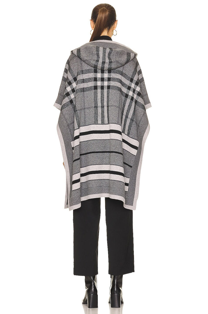 BURBERRY CARLA CHECK WOOL BLEND CAPE