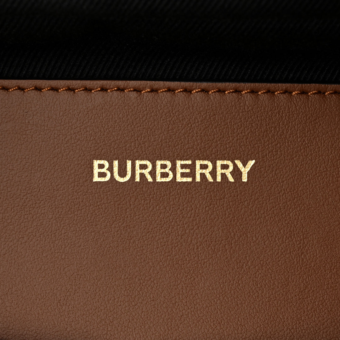 BURBERRY SONNY ICON STRIPE E-CANVAS BELT BAG
