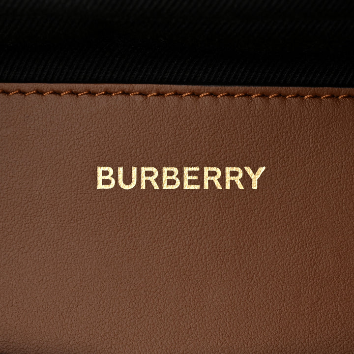 BURBERRY SONNY ICON STRIPE E-CANVAS BELT BAG