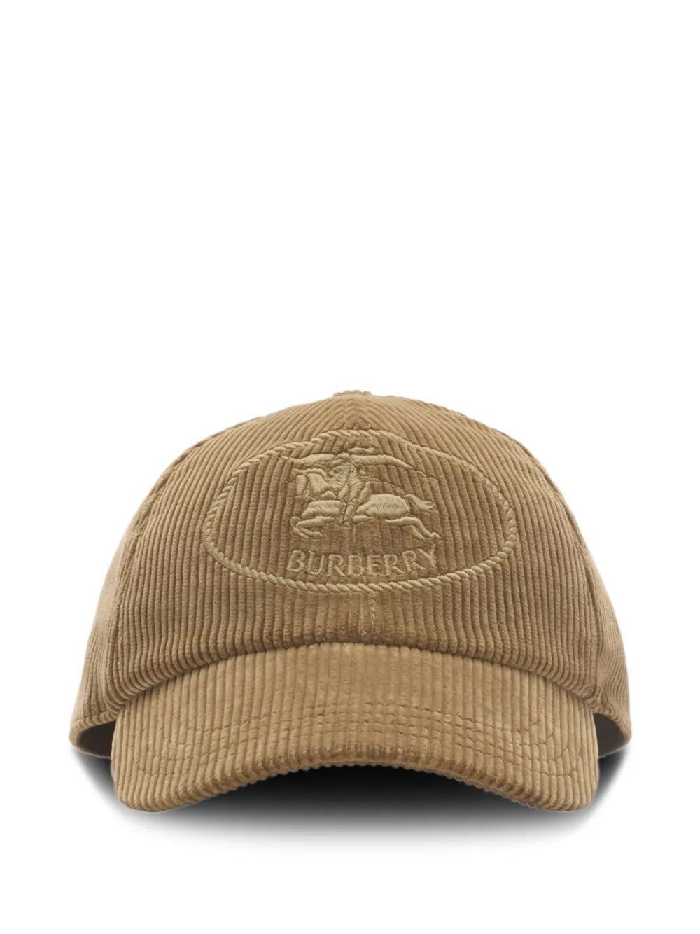 BURBERRY EKD EMBROIDERED CORDUROY BASEBALLE CAP
