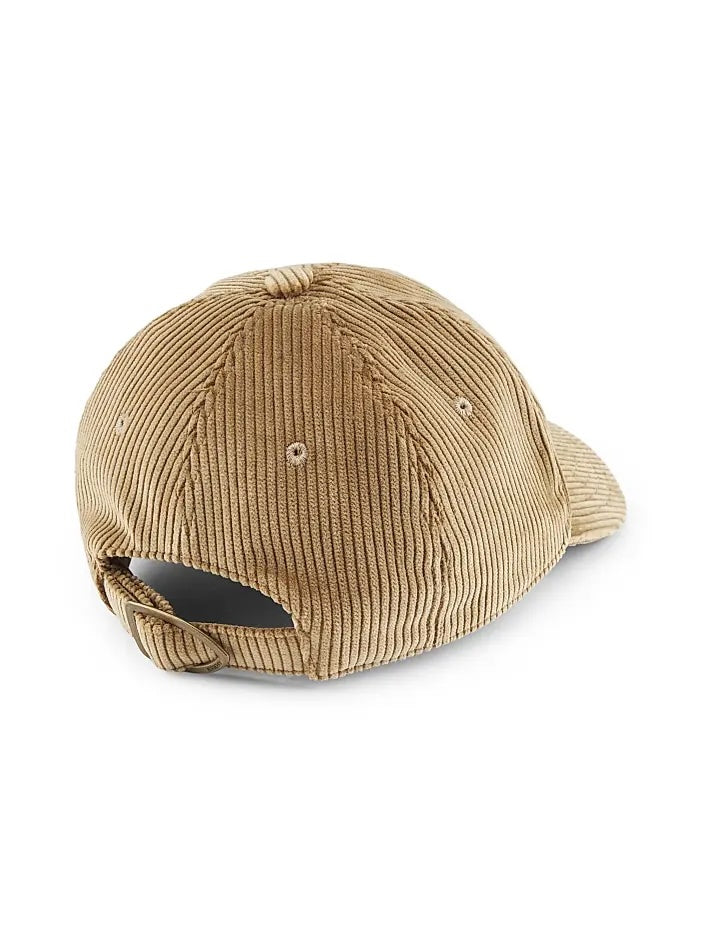 BURBERRY EKD EMBROIDERED CORDUROY BASEBALLE CAP