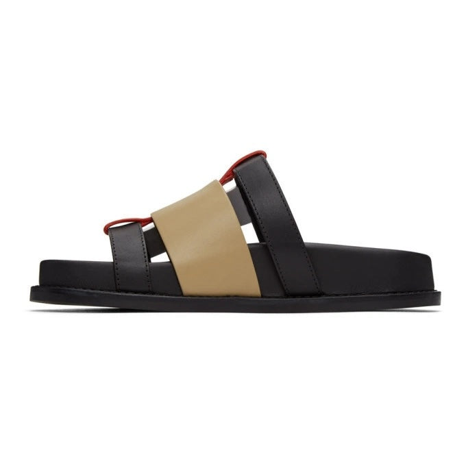 BURBERRY ELLENDALE WOVEN CALFSKIN LEATHER MULES