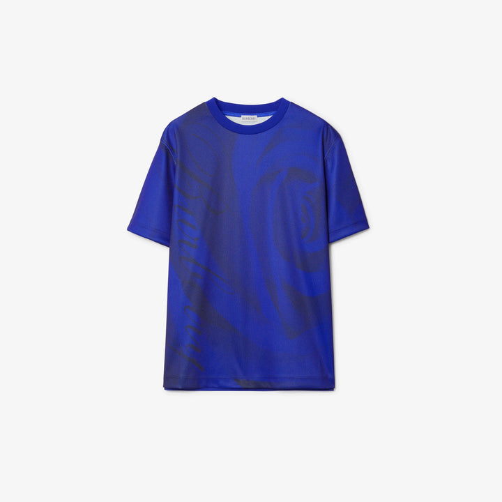 BURBERRY EQUESTRIAN KNIGHT COTTON GRAPHIC T-SHIRT