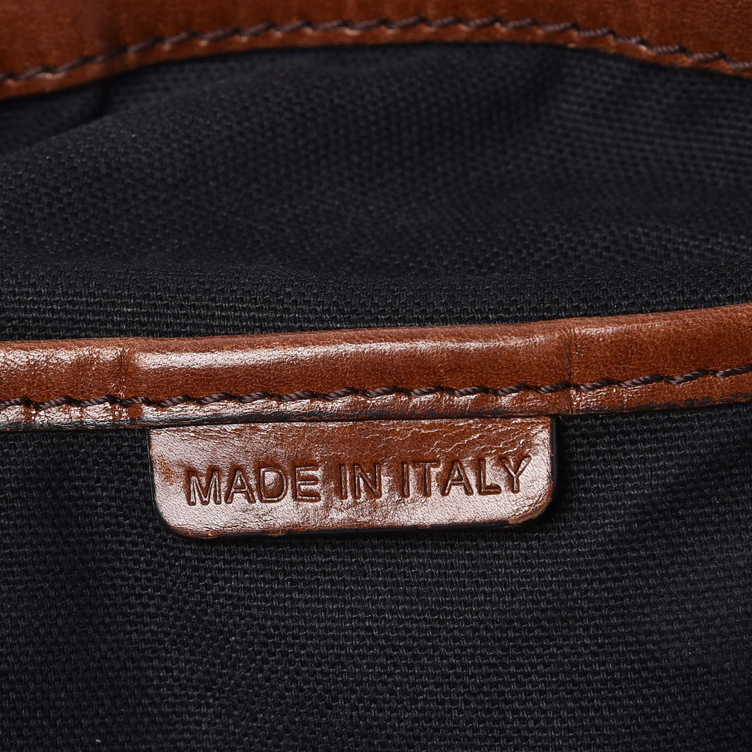 BURBERRY HOUSE CHECK BRIDLE GLADSTONE BAG