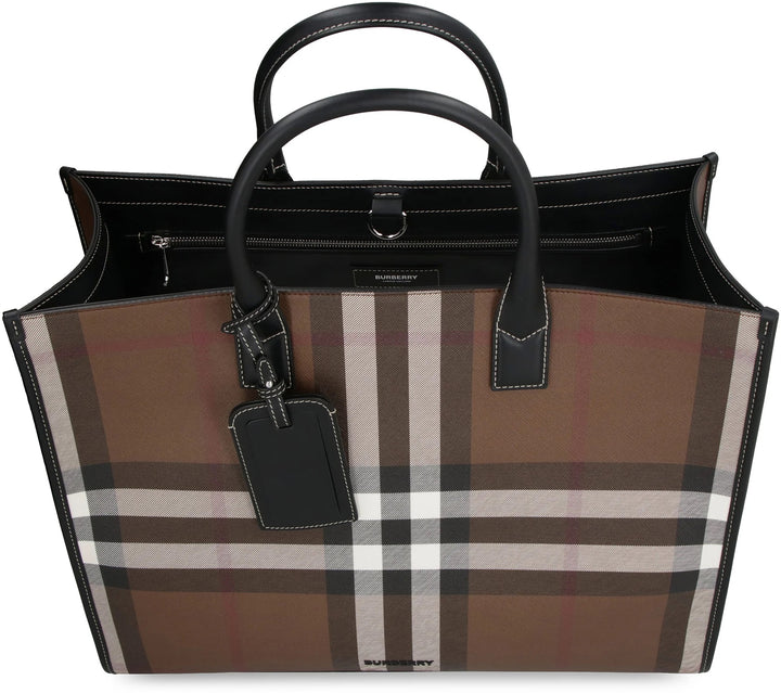 BURBERRY HOUSE CHECK DENNY CHECK TOTE – Caroline's Fashion Luxuries