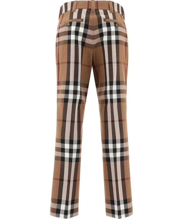 BURBERRY HOUSE CHECK TAILORED TROUSERS