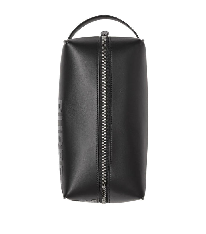 BURBERRY LEATHER HORSEFERRY TOILETRY BAG