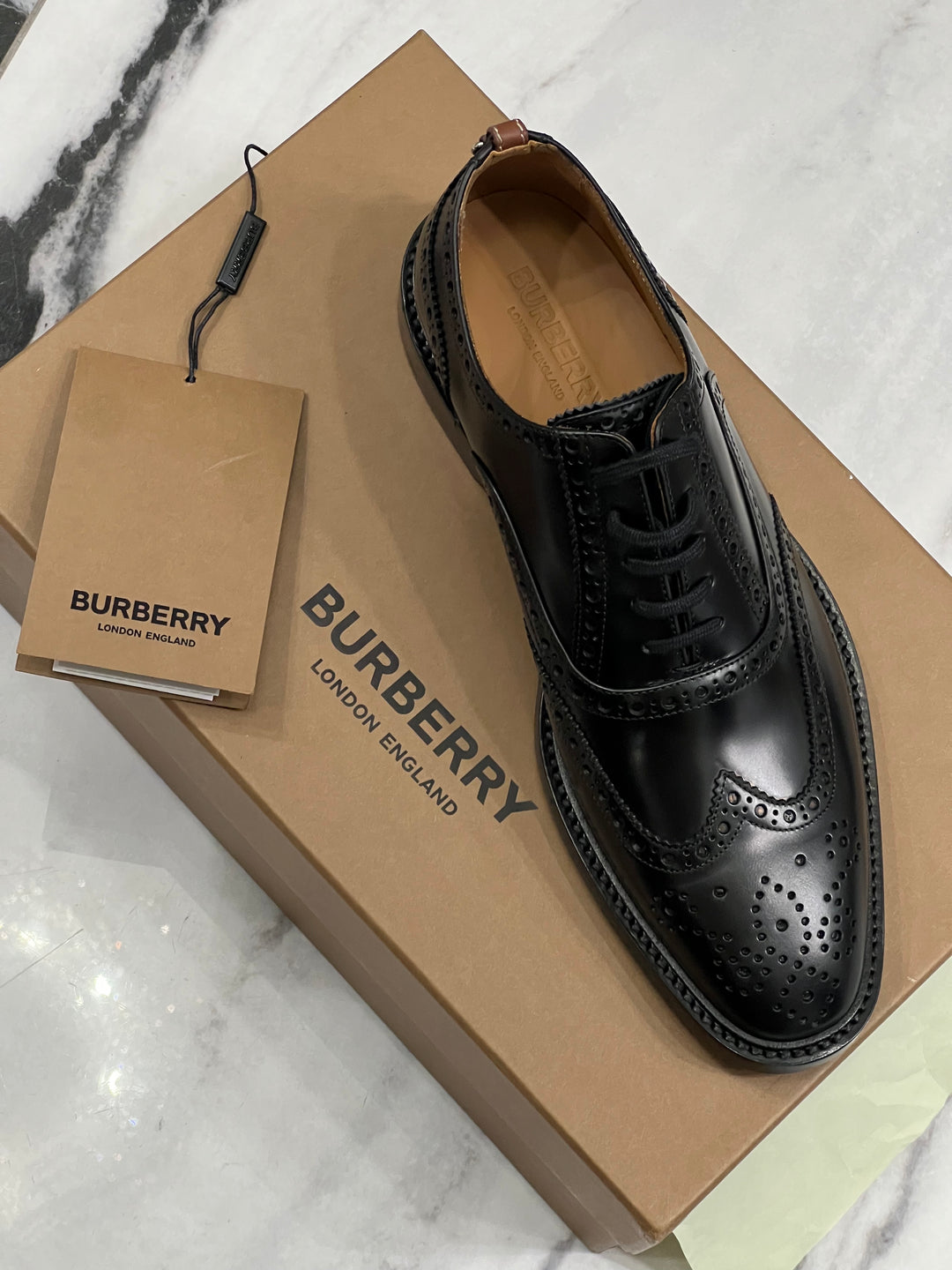 Burberry Leather Burberry Oxfords BURBERRY OXFORD BROGUES LEATHER