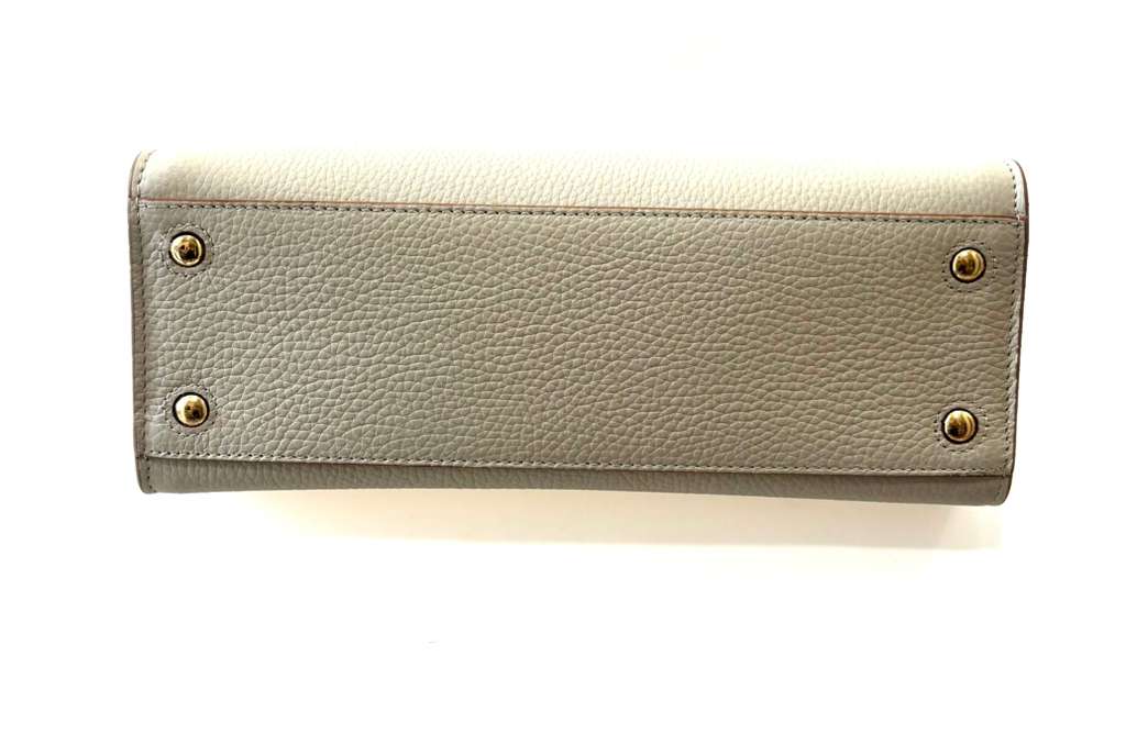 BURBERRY MINI FRANCES CALFSKIN LEATHER TOTE BAG