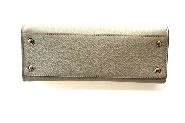 BURBERRY MINI FRANCES CALFSKIN LEATHER TOTE BAG