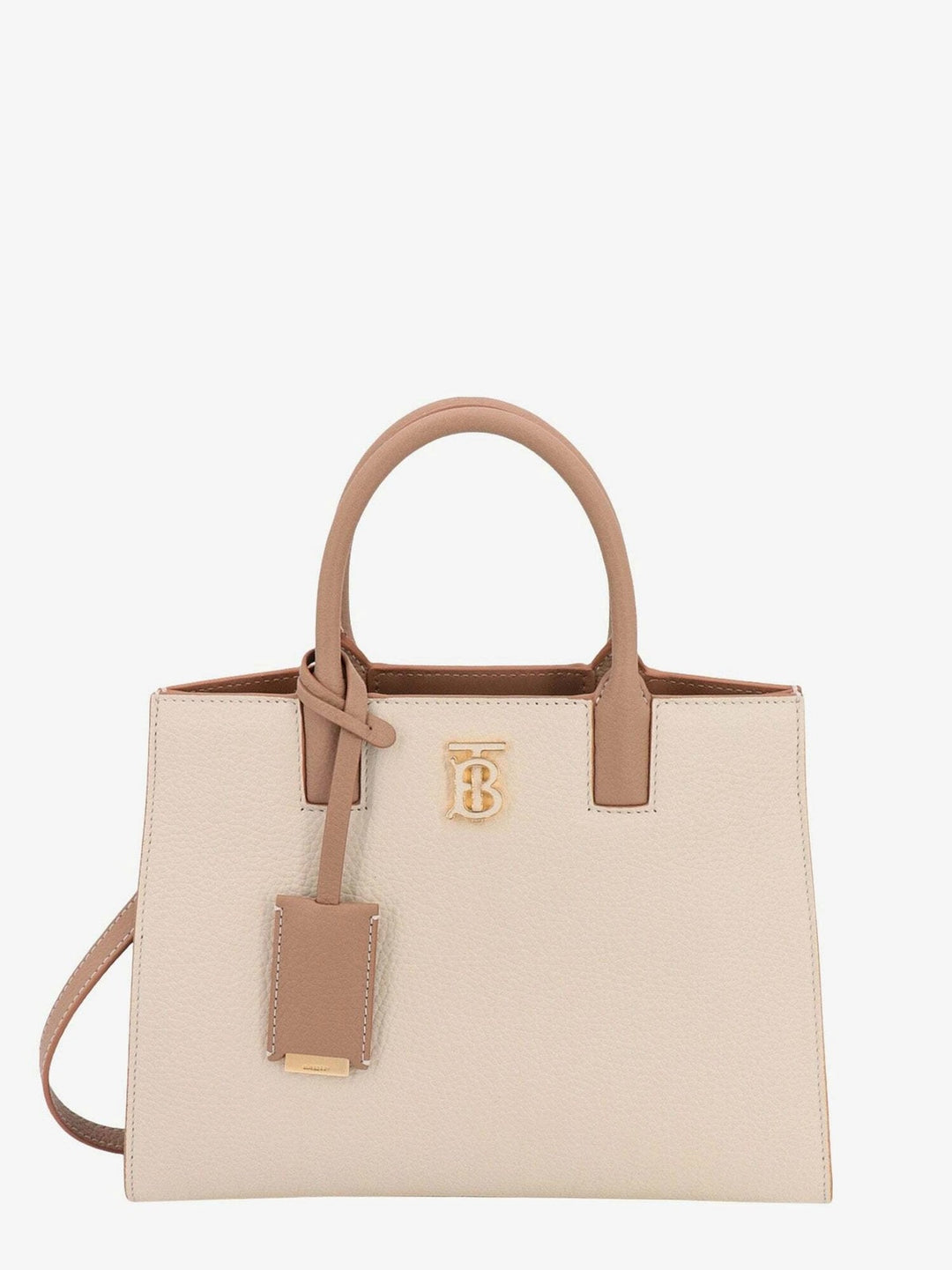 BURBERRY MINI FRANCES CALFSKIN LEATHER TOTE BAG