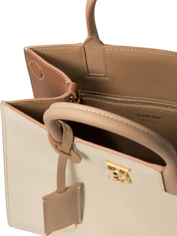 BURBERRY MINI FRANCES CALFSKIN LEATHER TOTE BAG