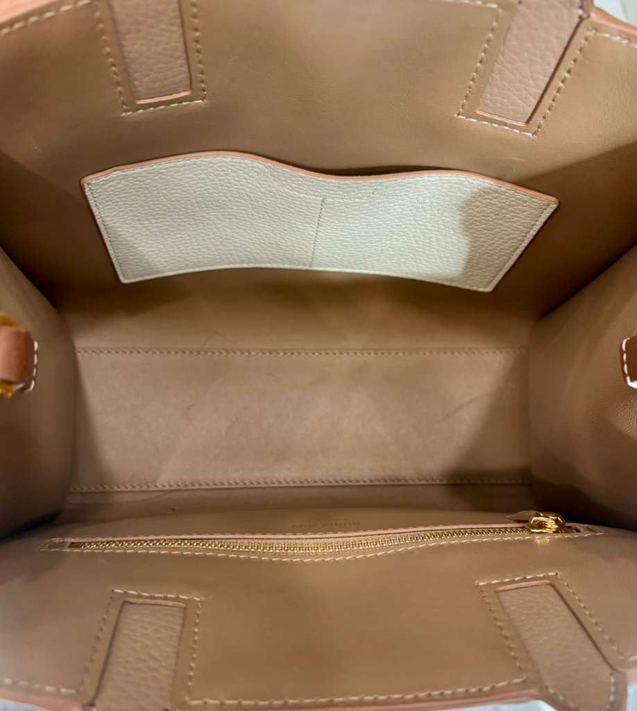 BURBERRY MINI FRANCES CALFSKIN LEATHER TOTE BAG