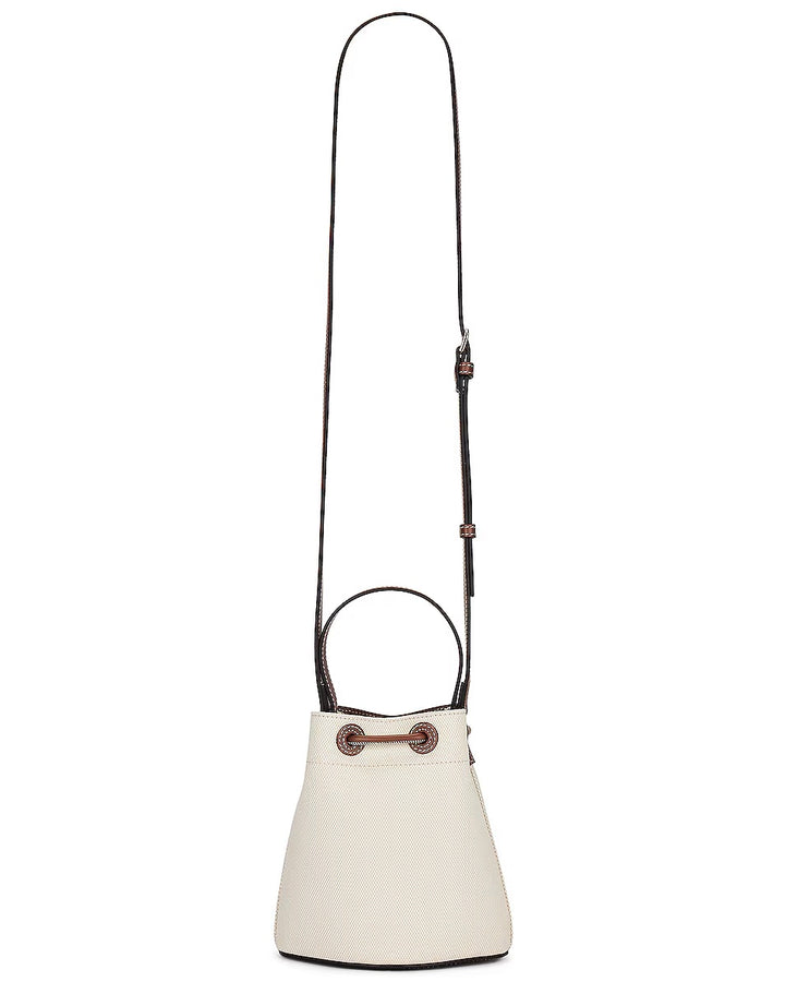 BURBERRY TB DRAWSTRING MINI BUCKET BAG