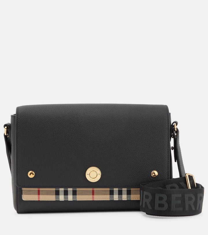 BURBERRY NOTE LEATHER SHOULDER BAG