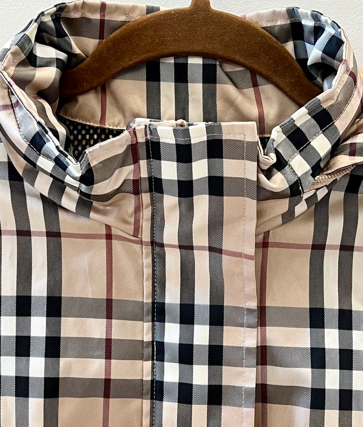 BURBERRY NOVA CHECK HOODED GOLF JACKET