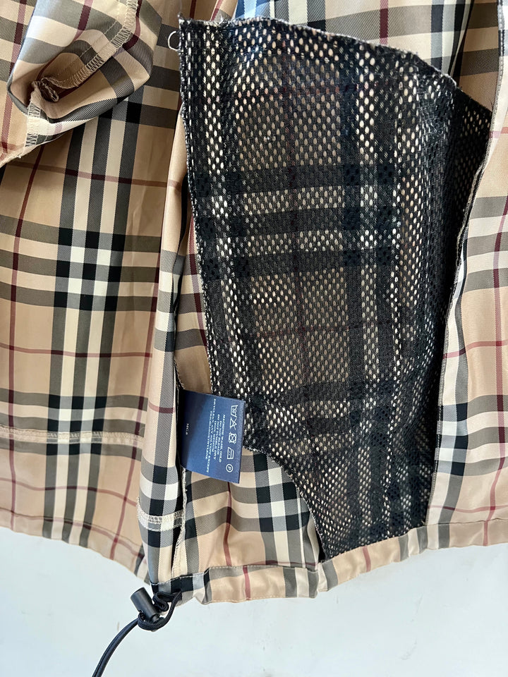 BURBERRY NOVA CHECK HOODED GOLF JACKET
