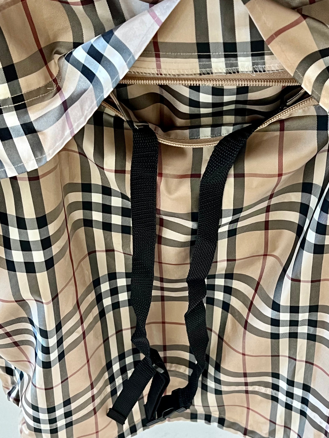 BURBERRY NOVA CHECK HOODED GOLF JACKET
