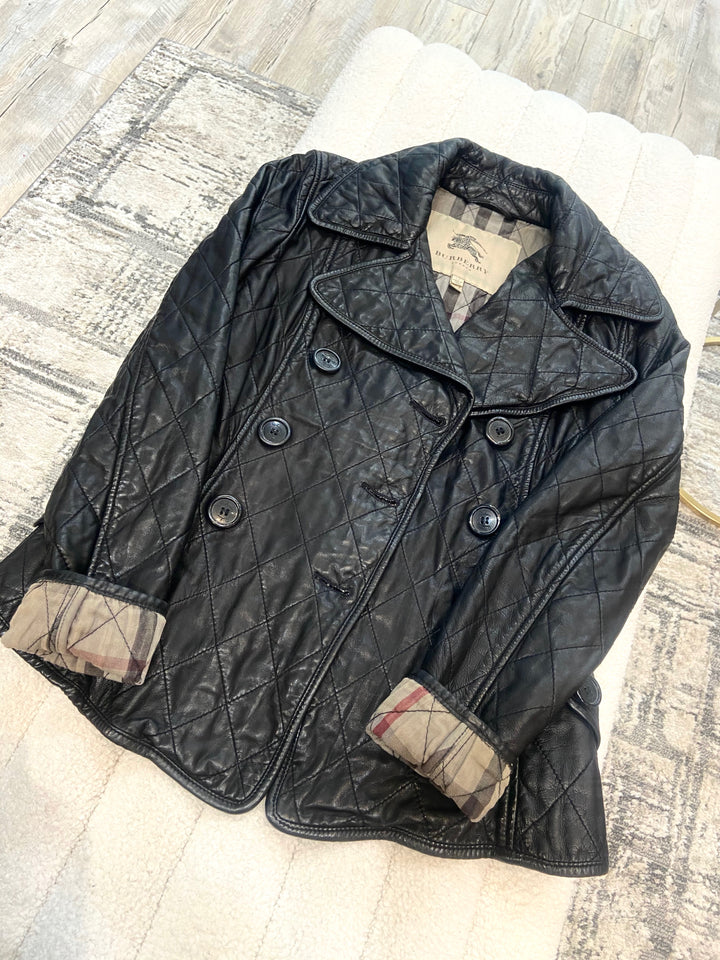 BURBERRY QUILTED LEATHER JACKET
