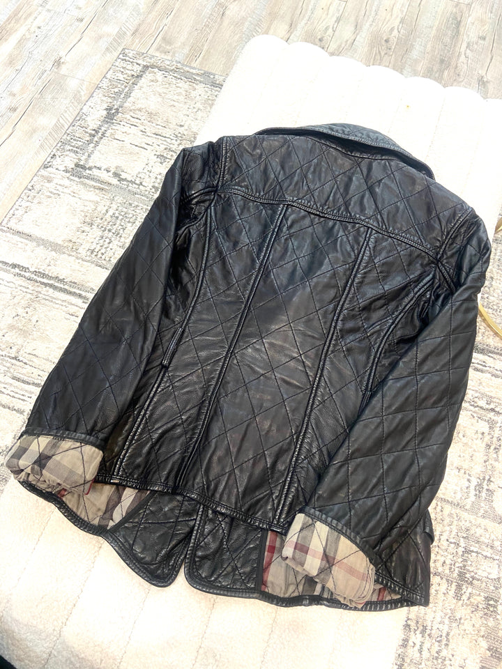 BURBERRY QUILTED LEATHER JACKET
