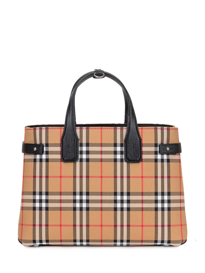 BURBERRY VINTAGE CHECK MEDIUM BANNER TOTE BAG