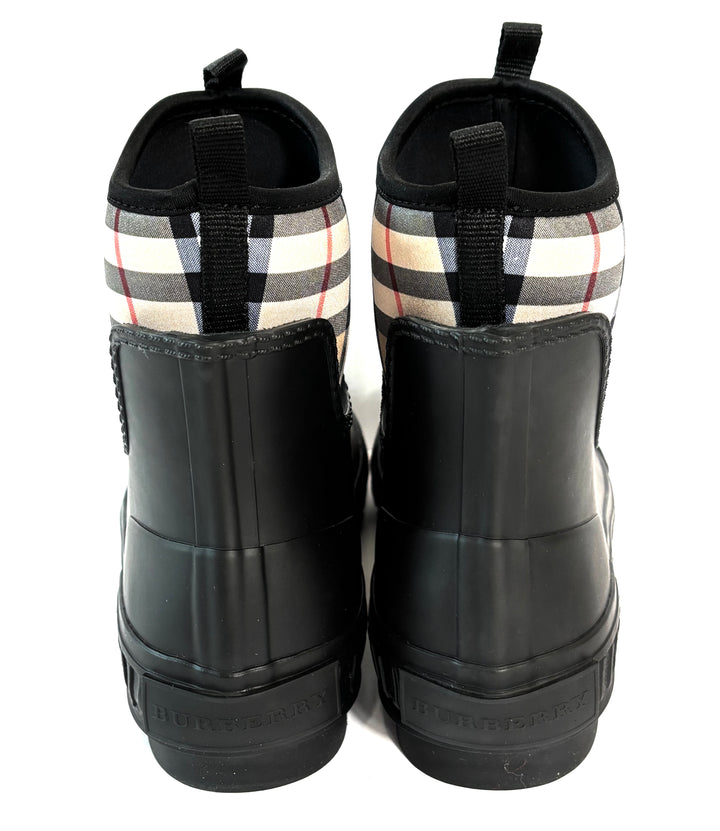 BURBERRY VINTAGE CHECK RAIN BOOTS
