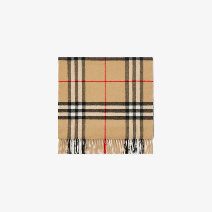 BURBERRY WIDE CHECK CASHMERE SCARF