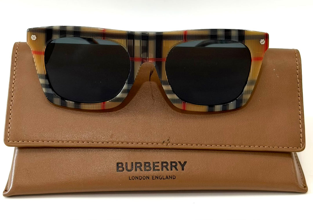 BURBERRY BE 4318 CAMRON VINTAGE CHECK SUNGLASSES