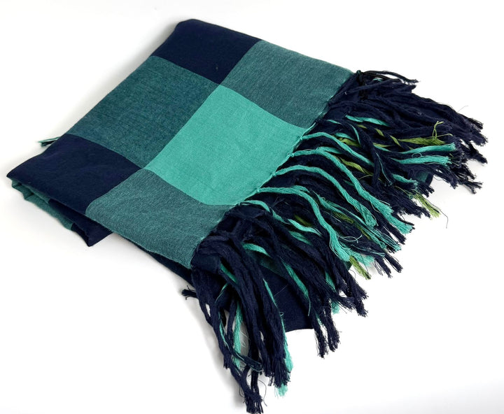BURBERRY BLUE CHECK SCARF