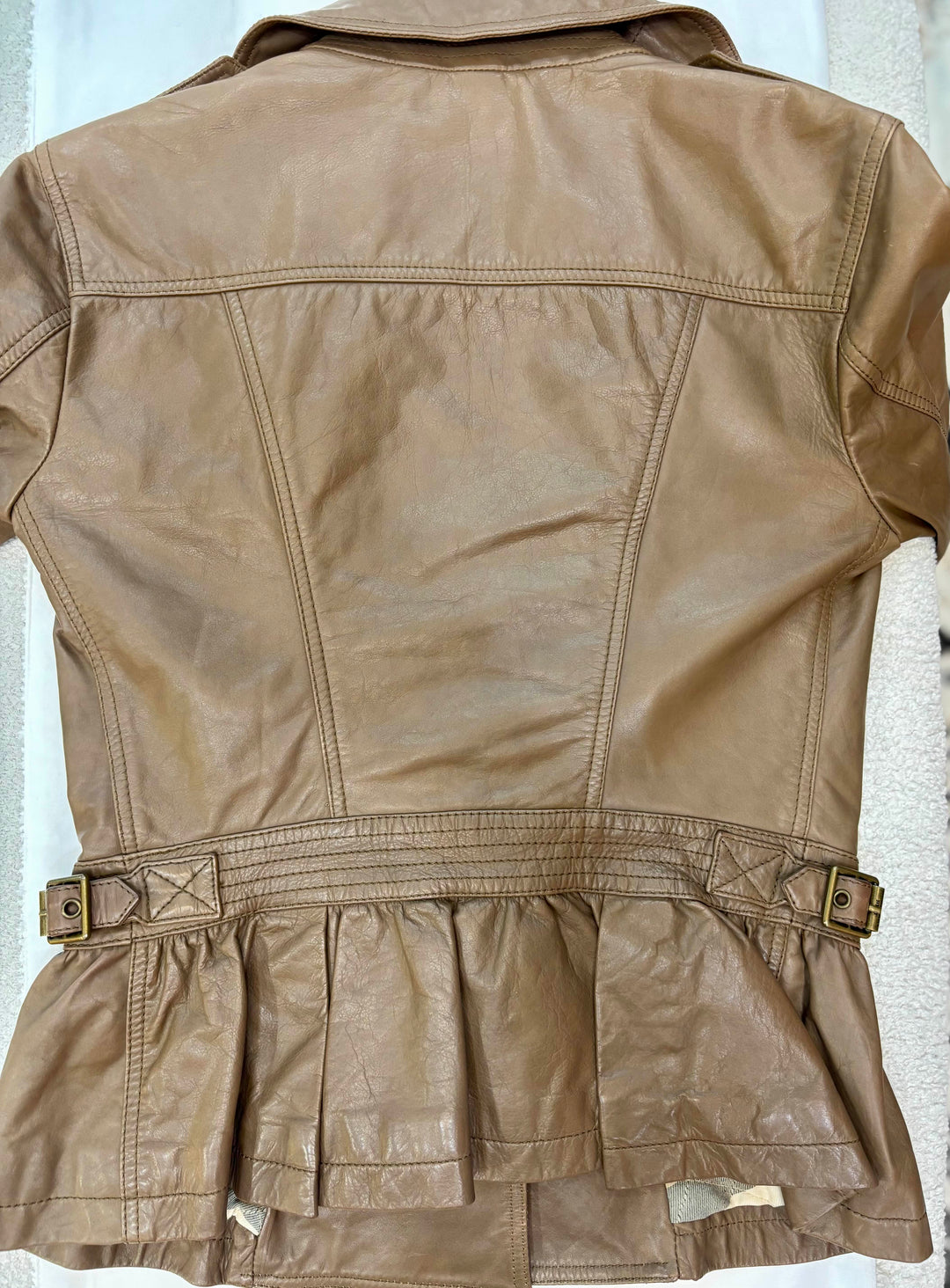 BURBERRY BRIT LEATHER BIKER JACKET